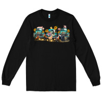 Black western farm trucks farm animals Long Sleeve Tee - FaDigitalArtStudio