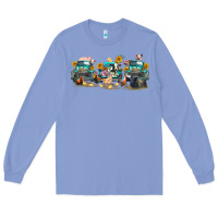 Colony Blue western farm trucks farm animals Long Sleeve Tee - FaDigitalArtStudio