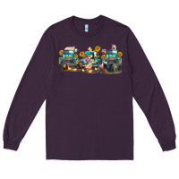 Plum western farm trucks farm animals Long Sleeve Tee - FaDigitalArtStudio