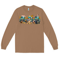 Toasted Coconut western farm trucks farm animals Long Sleeve Tee - FaDigitalArtStudio
