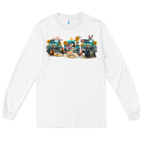 White western farm trucks farm animals Long Sleeve Tee - FaDigitalArtStudio