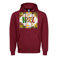 Burgundy Noel Zipper Hoodie - Artiststas
