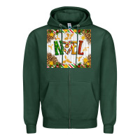 Sports Green Noel Zipper Hoodie - Artiststas