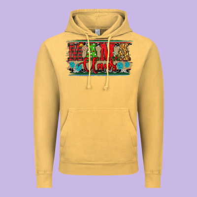 Western Christmas Mama Claus Vintage Hoodie Designed By Ranaportraitstore