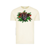 Vintage Arctic Christmas highland calf Vintage Tee - RanaPortraitStore