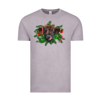 Vintage Zinc Christmas highland calf Vintage Tee - RanaPortraitStore