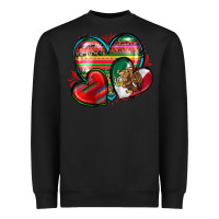 Black mexican hearts Heavyweight Sweatshirt - Zillion Design Studio