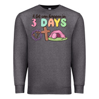 Charcoal Heather a lot can happen in 3 days Premium Sweatshirt - MaliasSmallBusiness
