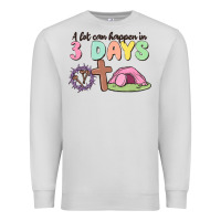 Dove Grey a lot can happen in 3 days Premium Sweatshirt - MaliasSmallBusiness