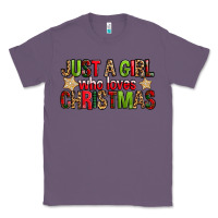 Lavender just a girl who loves christmas with cookies Classic Tee - FaDigitalArtStudio