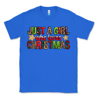 True Royal just a girl who loves christmas with cookies Classic Tee - FaDigitalArtStudio