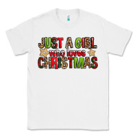 White just a girl who loves christmas with cookies Classic Tee - FaDigitalArtStudio