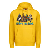 Lemon Happy Holidays Trees Premium Hoodie - MaliasSmallBusiness