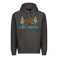 Smoke Happy Holidays Trees Premium Hoodie - MaliasSmallBusiness