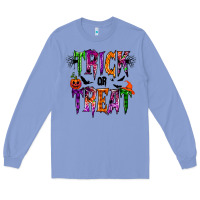 Colony Blue trick or treat Long Sleeve Tee - RacoonDesign