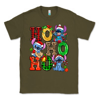 Army Green ho ho ho stitch Classic Tee - AdoDesignShop