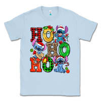 Dusty Blue ho ho ho stitch Classic Tee - AdoDesignShop