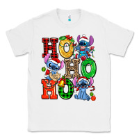 White ho ho ho stitch Classic Tee - AdoDesignShop