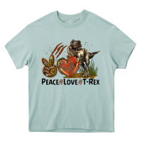 Arona Peace Love T Rex Heavy Core Tee - LillyAllenDesigns