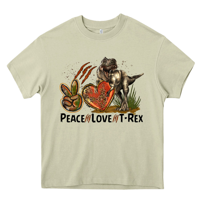 Peace Love T Rex Heavy Core Tee by LillyAllenDesigns | Teevron