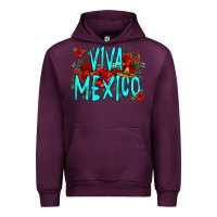 Mauve Wine viva mexico long live mexico Urban Hoodie - Jasminsmagicworld