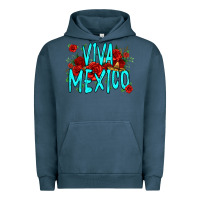Pigment Midnight Navy viva mexico long live mexico Urban Hoodie - Jasminsmagicworld