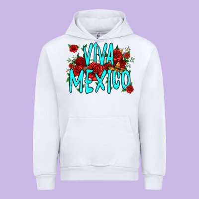 Viva Mexico Long Live Mexico Urban Hoodie Designed By Jasminsmagicworld