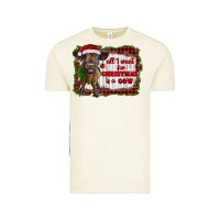 Vintage Arctic all i want for christmas is a cow highland calf Vintage Tee - RanaPortraitStore