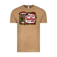 Vintage Camel all i want for christmas is a cow highland calf Vintage Tee - RanaPortraitStore