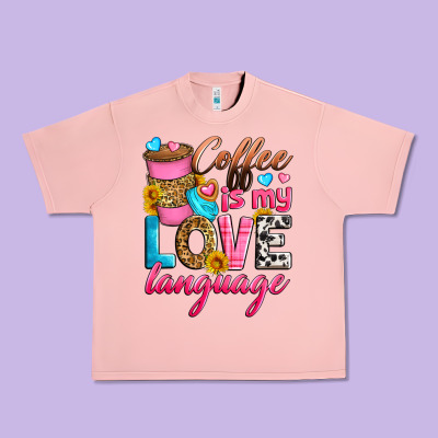 Coffee Is My Love Language Urban Heavy Tee Designed By Zillion Design Studio
