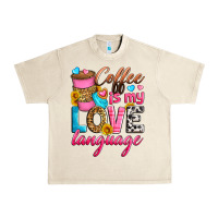 Sandshell coffee is my love language Urban Heavy Tee - Zillion Design Studio