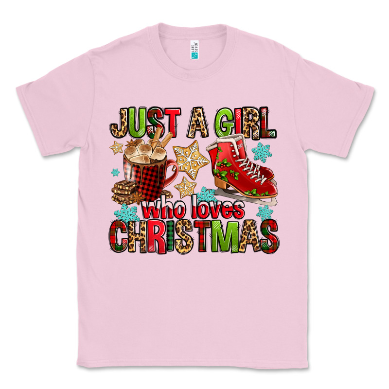 Just A Girl Who Loves Christmas Classic Tee by FaDigitalArtStudio | Teevron
