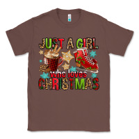 Chestnut just a girl who loves christmas Classic Tee - FaDigitalArtStudio