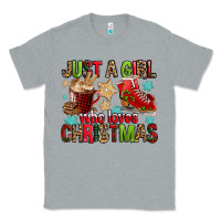 Heather Grey just a girl who loves christmas Classic Tee - FaDigitalArtStudio