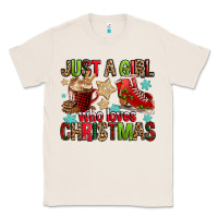 Natural just a girl who loves christmas Classic Tee - FaDigitalArtStudio