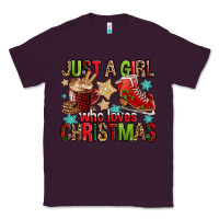 Plum just a girl who loves christmas Classic Tee - FaDigitalArtStudio