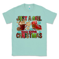 Seafoam just a girl who loves christmas Classic Tee - FaDigitalArtStudio