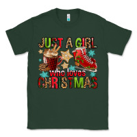 Sports Green just a girl who loves christmas Classic Tee - FaDigitalArtStudio