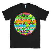 Black hispanic heritage month round earrings 3 Classic Tee - BundleAndBundleShop