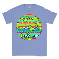 Colony Blue hispanic heritage month round earrings 3 Classic Tee - BundleAndBundleShop