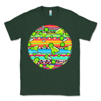 Sports Green hispanic heritage month round earrings 3 Classic Tee - BundleAndBundleShop