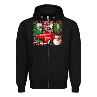 Black merry christmas Zipper Hoodie - JahusDesignShop