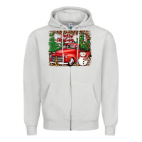 Dove Grey merry christmas Zipper Hoodie - JahusDesignShop