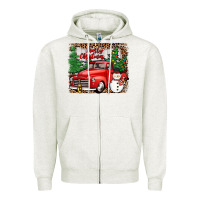 Oatmeal Heather merry christmas Zipper Hoodie - JahusDesignShop