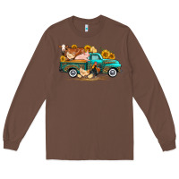 Chestnut western farm truck farm animals Long Sleeve Tee - FaDigitalArtStudio
