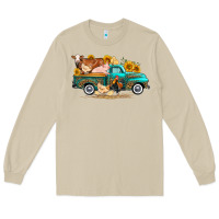 Mushroom western farm truck farm animals Long Sleeve Tee - FaDigitalArtStudio