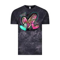 Cloud Black race hearts Vintage Tee - Zillion Design Studio