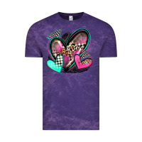 Cloud Purple race hearts Vintage Tee - Zillion Design Studio