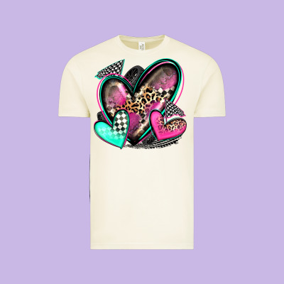 Race Hearts Vintage Tee Designed By Zillion Design Studio