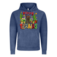 Vintage Denim merry texmas Vintage Hoodie - Zillion Design Studio